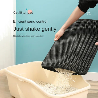 (🔥LIMITED-TIME OFFER: 49% DISCOUNT) Anti-Skid Cat Litter Mat - Grab Yours Now!