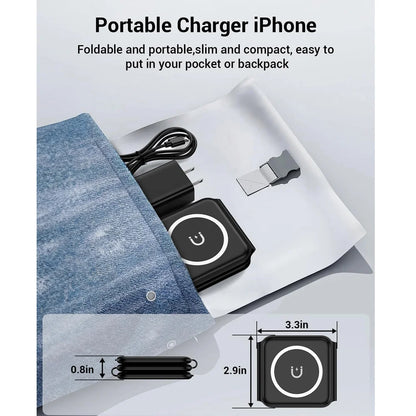 3 in 1 Magnetic Portable Wireless Charger